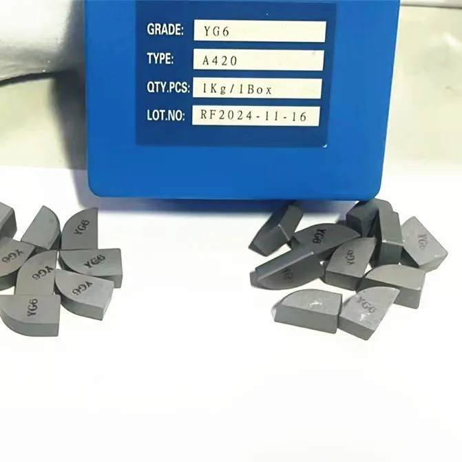 YG6/K10 C125,C122,C120 tungsten carbide brazed tip