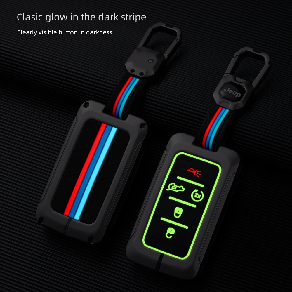 Custom Key Fob Covers Protector De Llave De Coche Llave De Coche De Cuero For Jeep Grand Cherokee Grand wagoneer 2021 2022