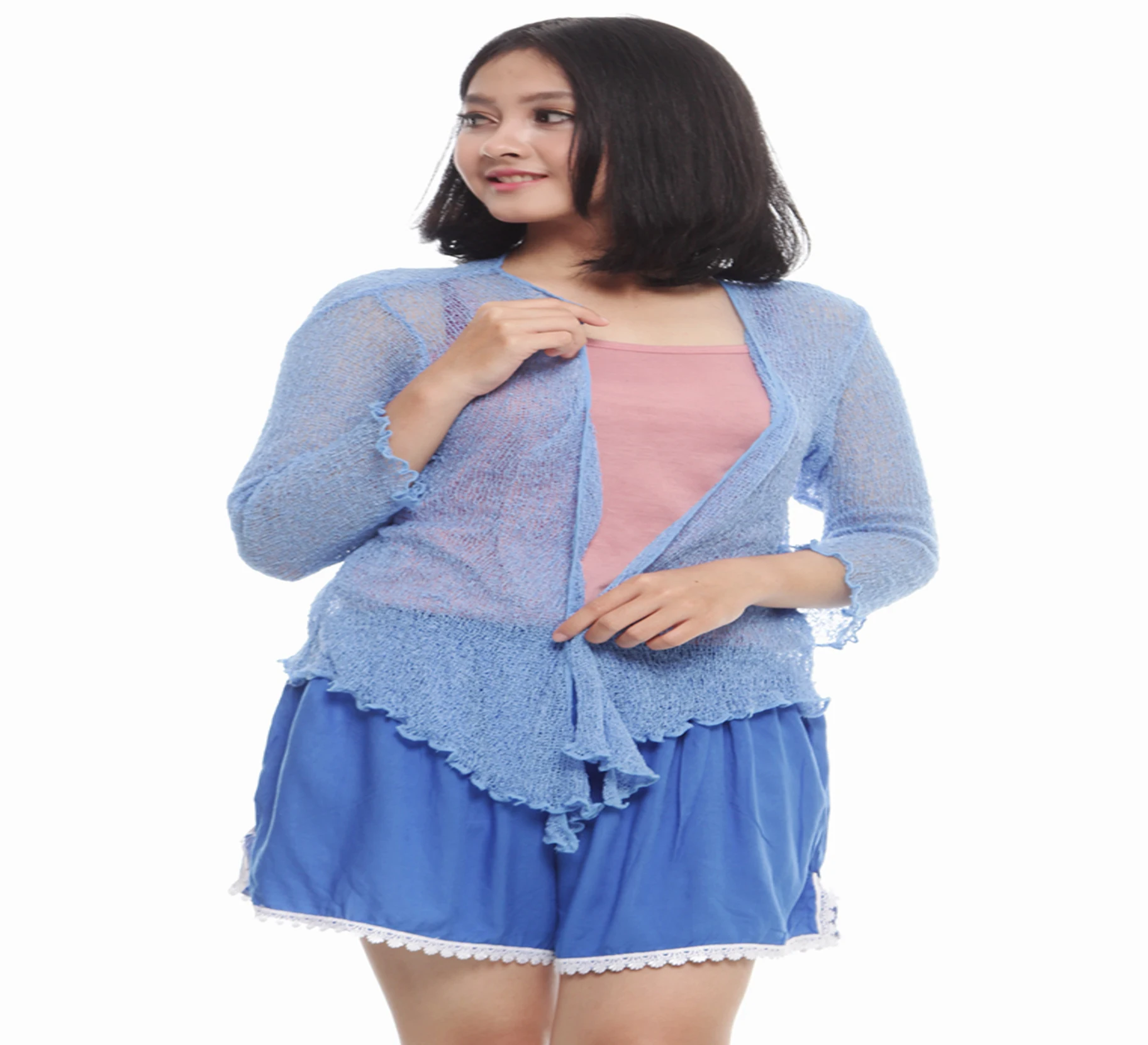 Women Casual Knitting Summer Wear Bali Clothing Colorful 100% Rayon Custom Bali Manufacturer Knitting KN001-006RK-1