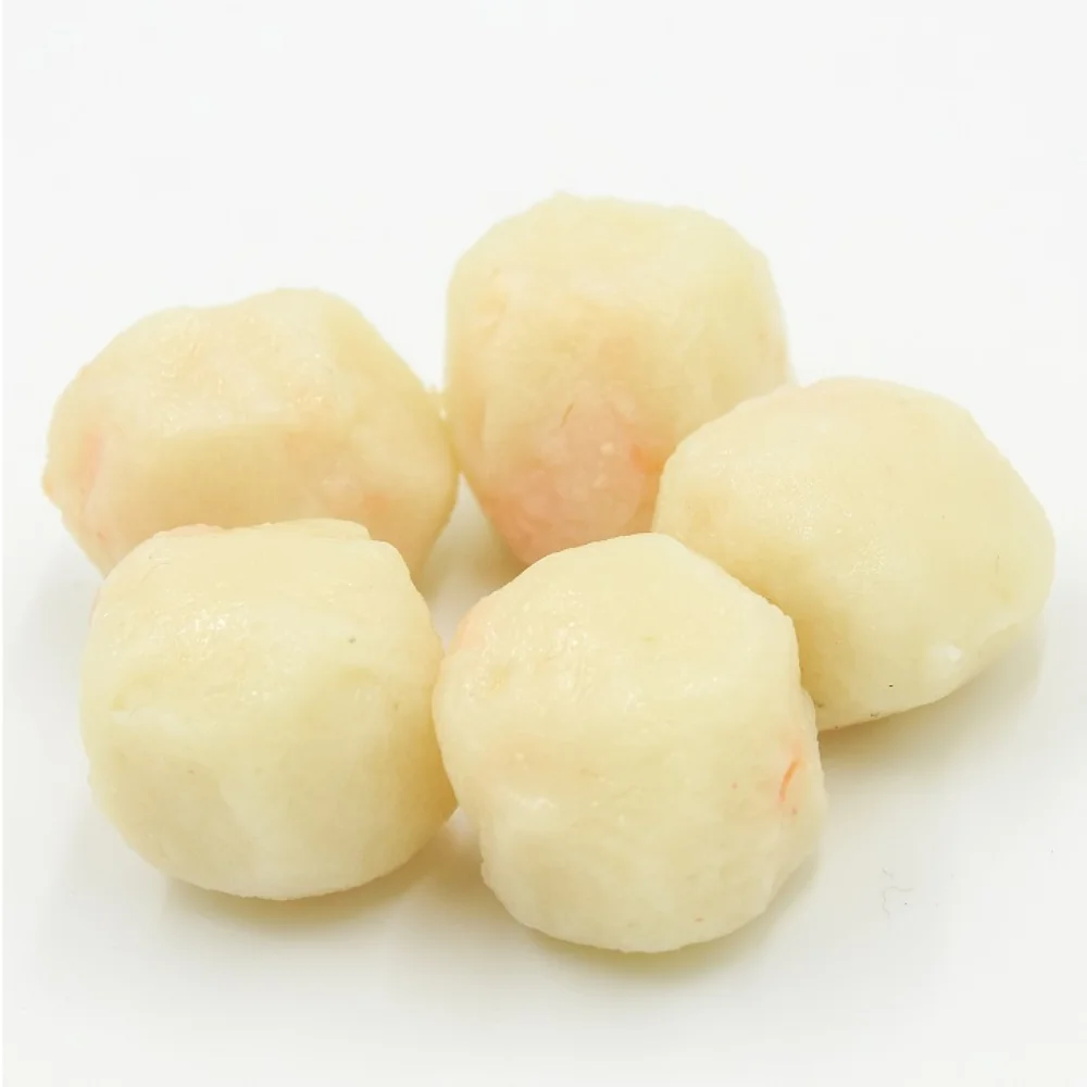 ISO Ready to cook food Competitive price Surimi product Frozen SHRIMP BALL Vacuum pack 500g Vietnam factory For Korean Ramen