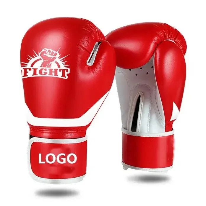 Top Quality PU Mat Leather Boxing Gloves OEM Custom Logo Design Professional Training gloves For Adults