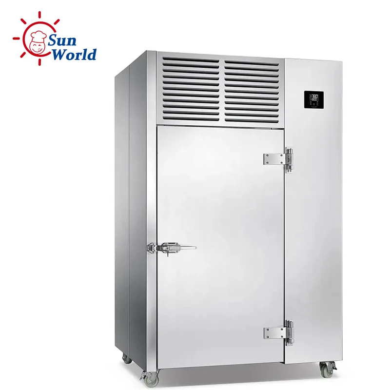 30Pan Commercial Industry Meat Seafood Fridge Frozen Blast Chiller Freezer Tunnel Trolley Shock Freezer for Fish