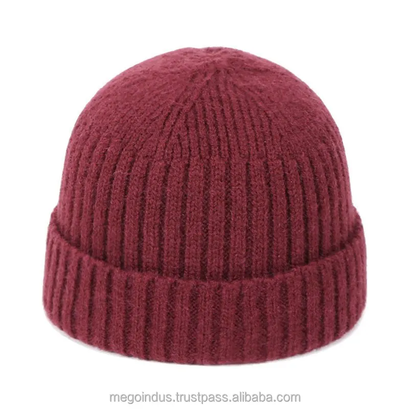 Men Caps Autumn Spring Brand Skullies beanies Baggy Melon knit hat Smiling Face wool Knitted Caps