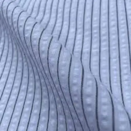 Durable Cotton Canvas Seer Sucker Fabric For Washable Cotton Yarn Dyed Fabric With Custom Color Design Cotton Seer Sucker Fabric