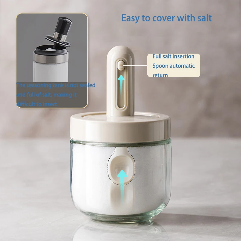 Expandable seasoning bottle, household kitchen seasoning box, packaged salt and monosodium glutamate seasoning can