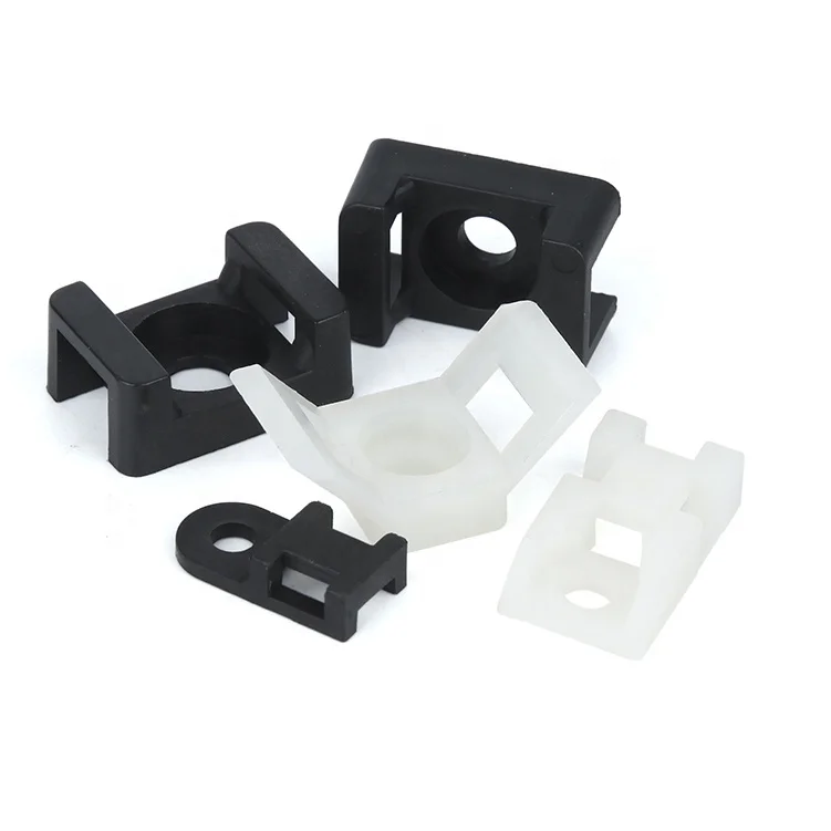 8-9mm hole Nylon Wall Plug Tie Mount Plastic Cable Tie Holders