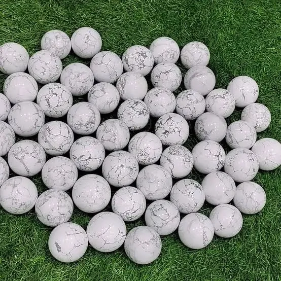 Wholesale High Polished Natural Howlite Sphere Carved Agate Crystal Ball for Meditation Metaphysical and Home Decoration