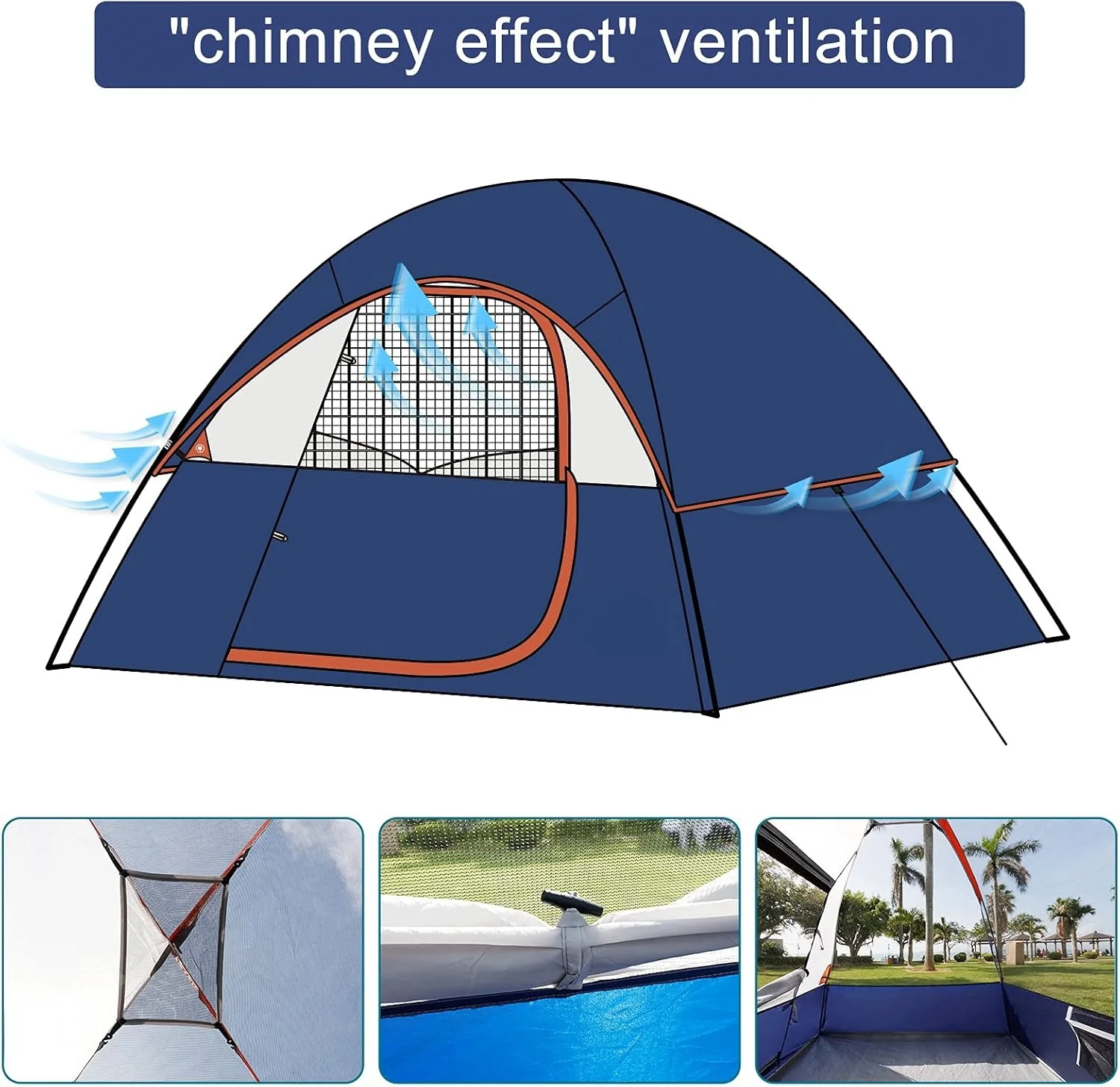 Special offer Portable Dome Tent Waterproof and Windproof Rainproof Easy Set-up Fiberglass beach tent for Camping outdoor