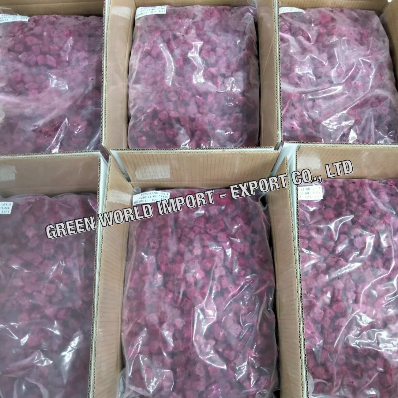Organic Frozen Dragon Fruit High Quality IQF Pulp from Vietnam Whole and Diced Best Price This Month in Carton Packaging