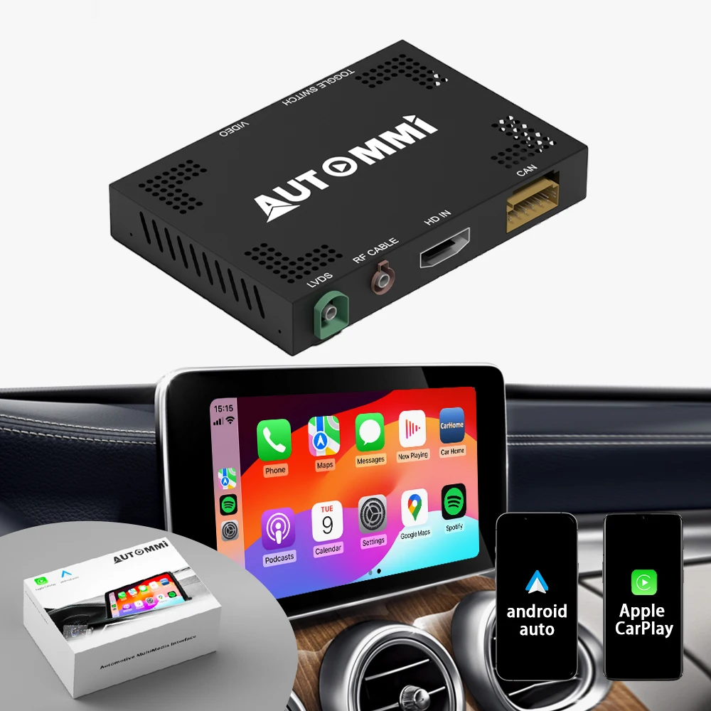 Автоматический беспроводной Apple CarPlay Android для 2015-2018 Mercedes NTG5.0 A/B/C/S/GLK/GLA/мл/SLK/GLC