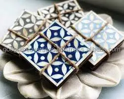 Top Quality Coaster Mother Of Pearl White Coasters Wholesale Tea Coffee Round Hexagon Cup Coaster Wood