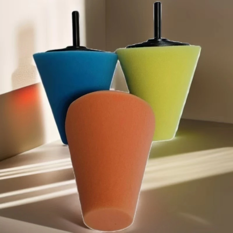 Wheel Polishing Sponge 3inch Polishing Cone Shape Car Hub Buffing Sponge