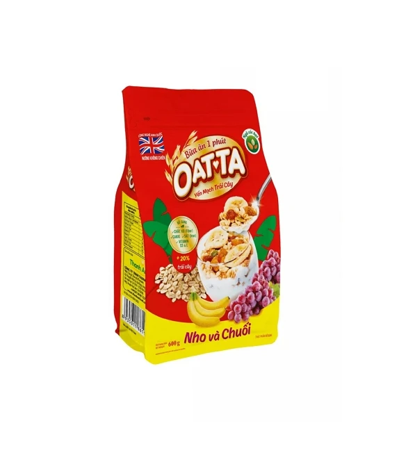 OATTA Granola with dried Banana & Raisin Healthy Fresh Nutritious Style from Vietnam Factory Wholesale