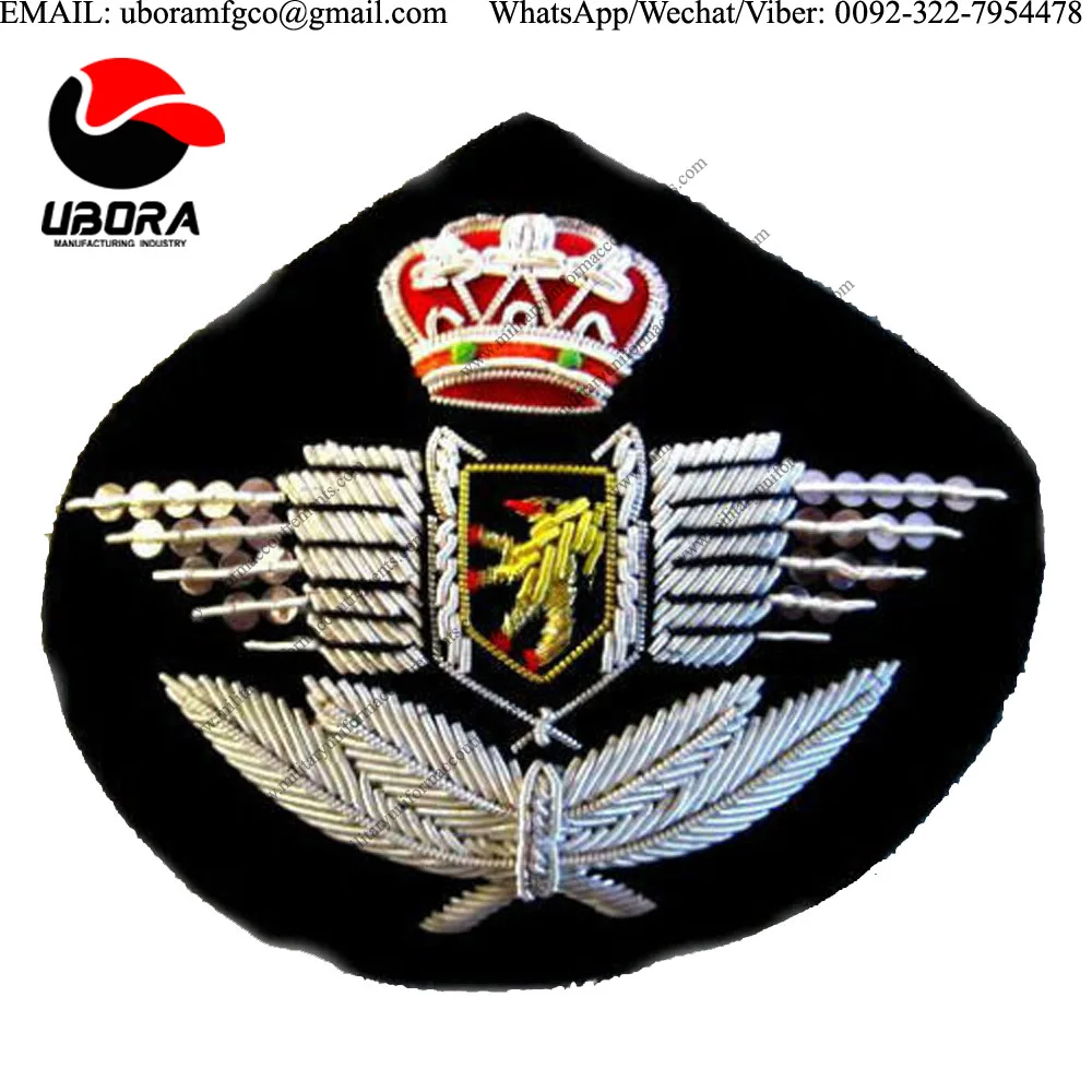 Bullion Patches Blazer badge Gold&Silver Wire RAF Display Team 12cm x 12cm
