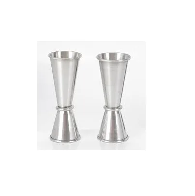 High Quality Stainless Steel Jigger Double Side Shiny Polished Natural Steel Color Jigger for bar Tools Use