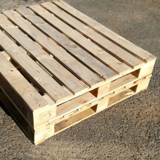 Double Faced Euro Wood Pallets 4-Way Entry for Transportation Made from Plastic and Paper