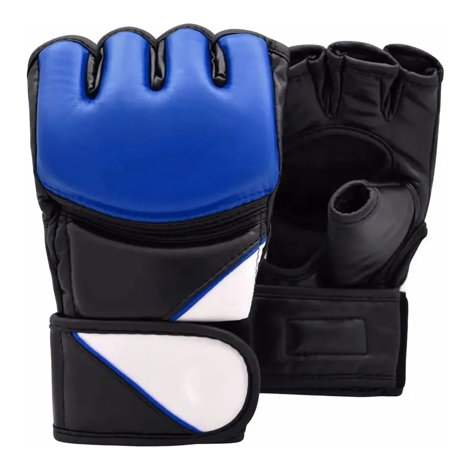 Professional Best Quality Punch Bag Mitts Custom MMA Gloves Black Synthetic Leather OEM Kickboxing Sparring Gym Training Gloves