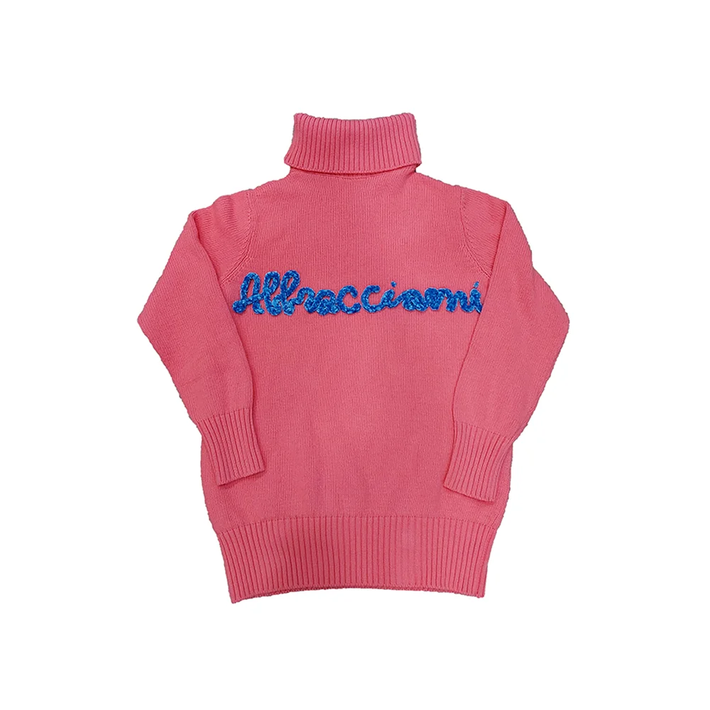 Top Quality Design for Women Made in Italy Casual Knitted Comfortable Fall Winter Sweatshirt With Customizable Word