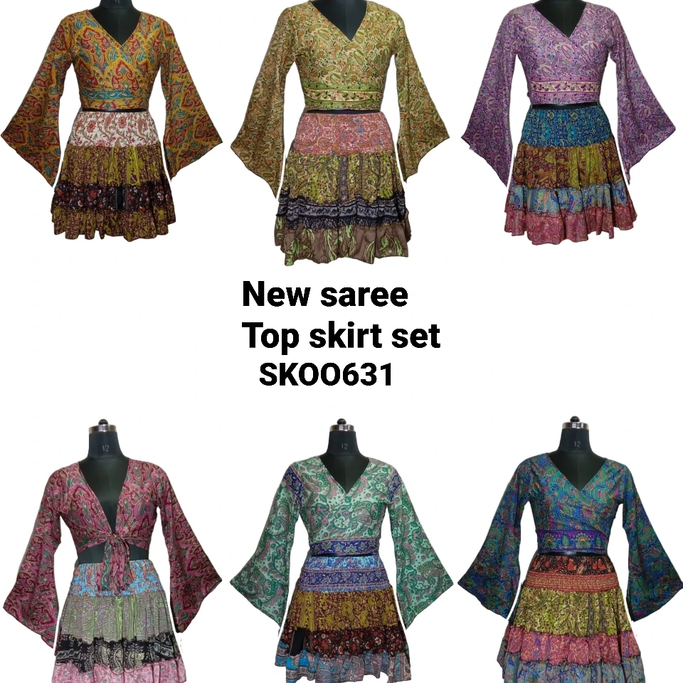 INDIAN TOP MANUFACTURER OF NEW SAREE BOHO CLOTHING READY TO SHIP BOHO CLOTHING NEW SAREE GARMENT FASHION