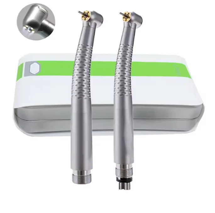 Best Selling 2 Hole 4 Holes 45 Degree High Speed Air Turbine Surgical 5 Led Five Point Water Spray Dental High-Speed Handpiece