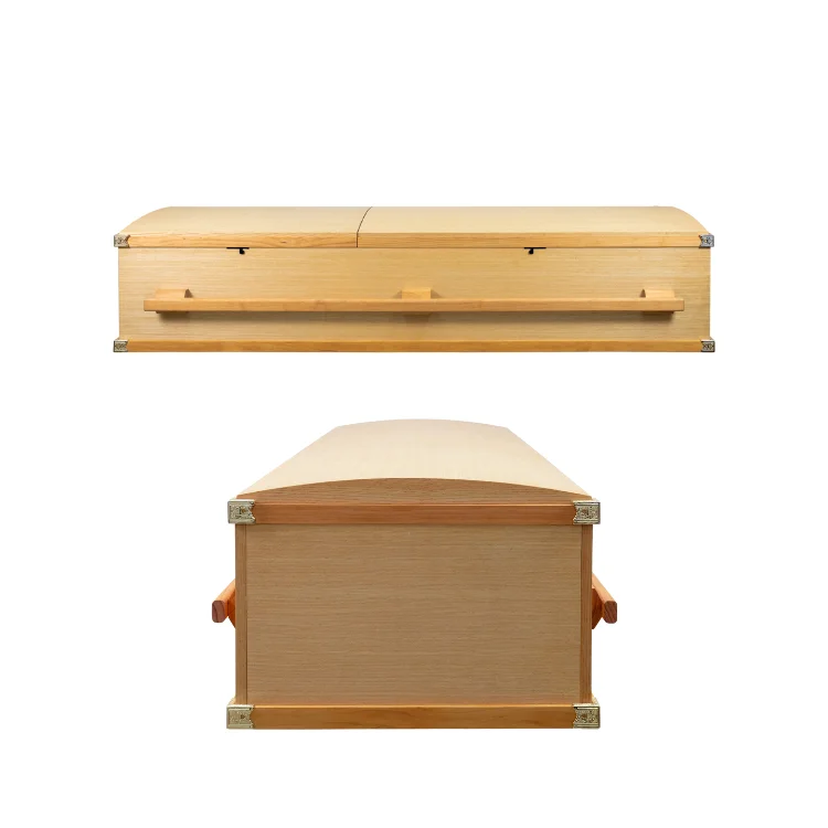Wholesale Caskets And Coffins Funeral Casket Manufacturer Wooden Coffin For Adult Customized Service Vietnam Manufacturer