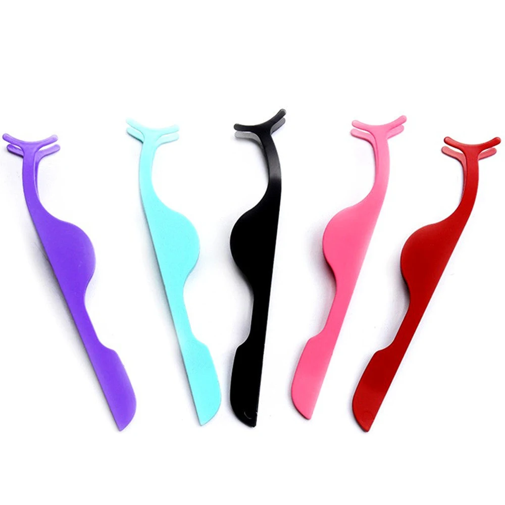 Wholesale Stainless Steel Eyelash Tweezers Bulk Sale Fake Lash metal Applicator Custom LOGO Holder