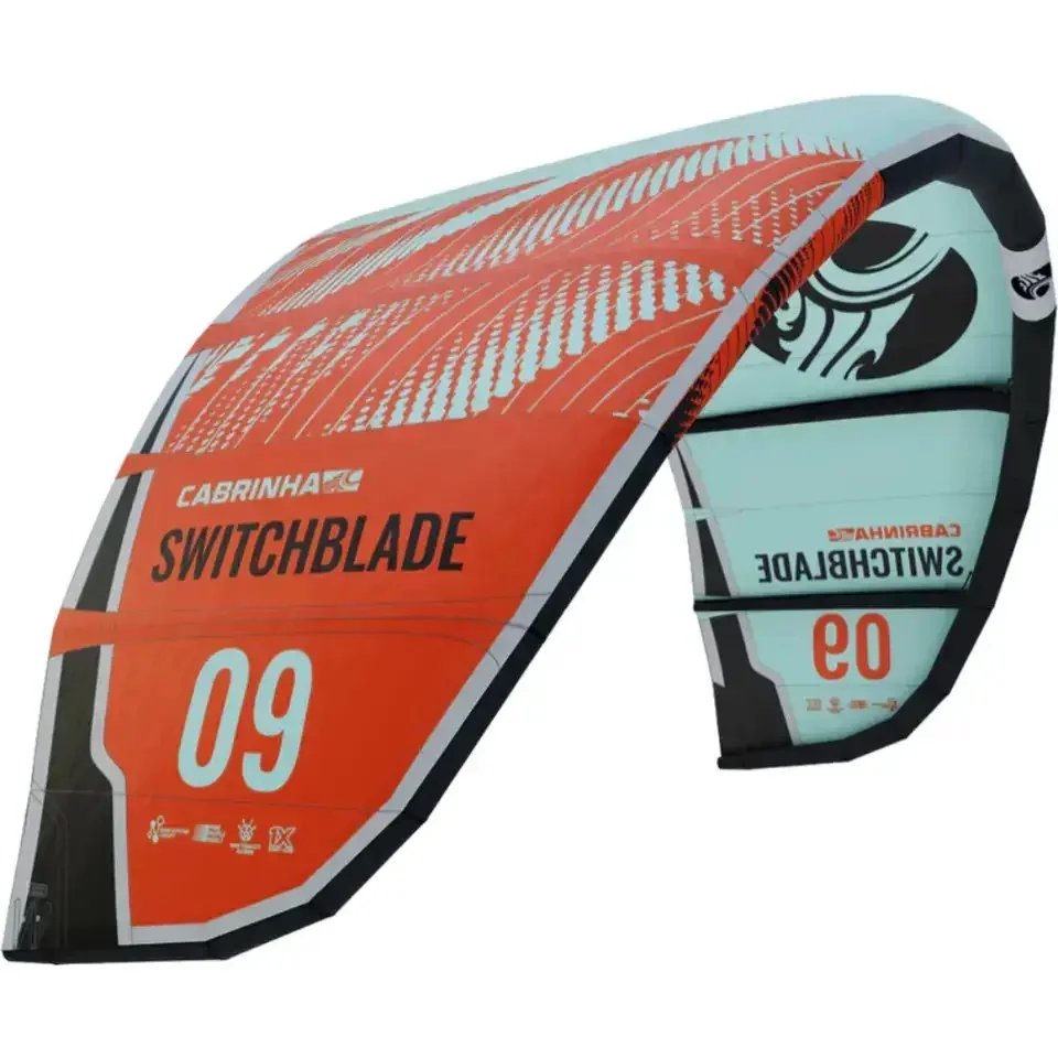 NEW PRODUCT  HOT Cabrinha SWITCHBLADE Surfing Kites 10m 12m 14m Light Blue And Red Kite For Kiteboarding & Kitesurfing Kites