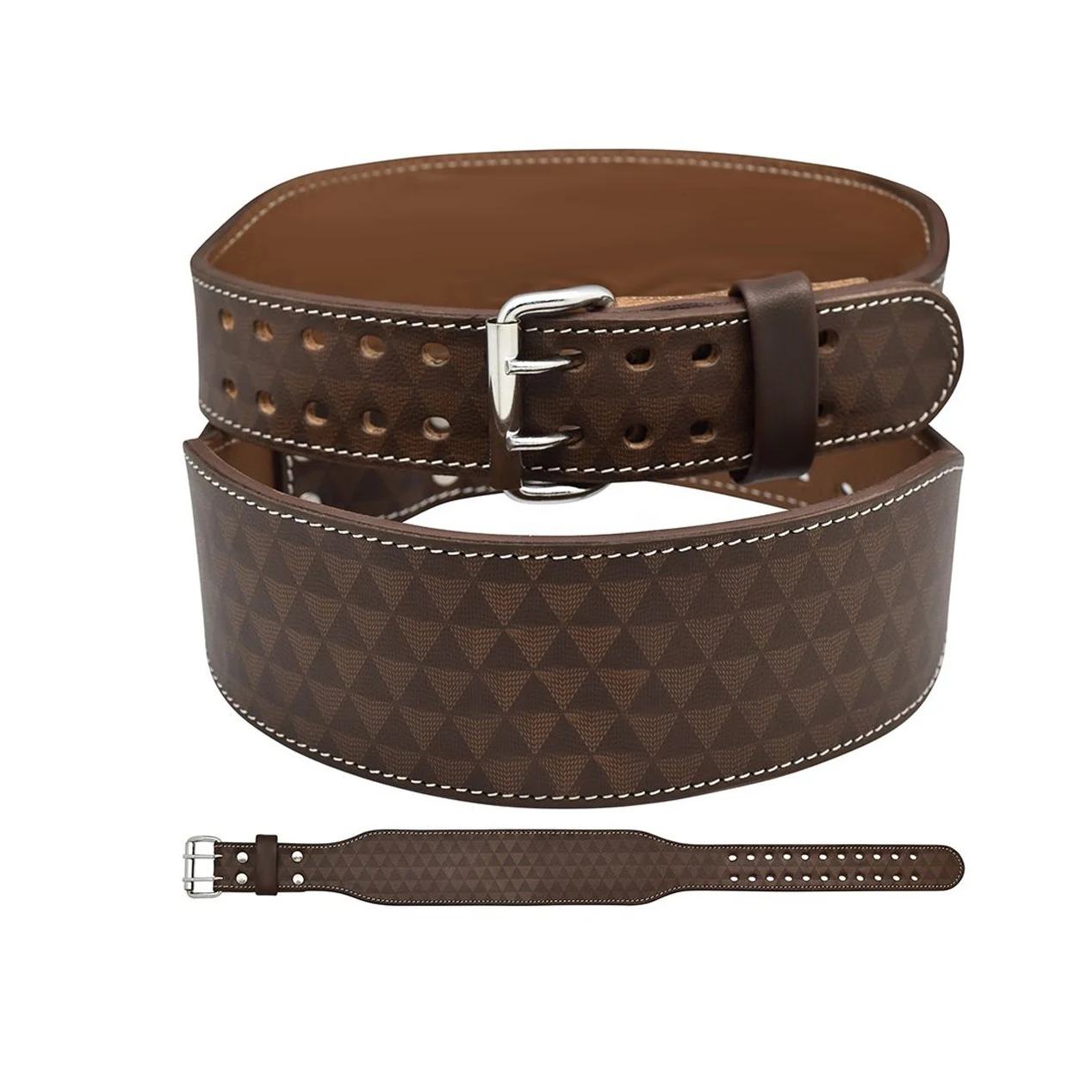 Professional Adjustable Custom Logo Cowhide Leather Support 13 MM Lever Weightlifting Low Price