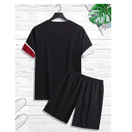 Private Label Blank Sweat Suit Track Men Plain Tracksuit Custom with Logo Outfits Summer Two 2 Piece Short Set for Men