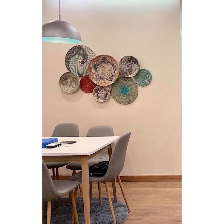 Woven Wall Plates High Quality Handmade For Living Room Handicraft Customized Color Made In Vietnam Manufacturer