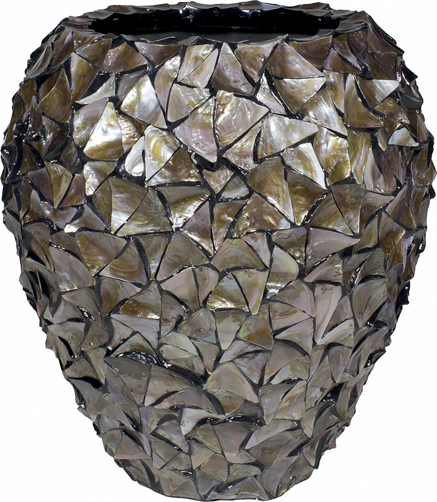 Hot Top Product Capiz Mother of Pearl Round Cylinder Vase Table Decoring Good Price Dinnerware Food Table