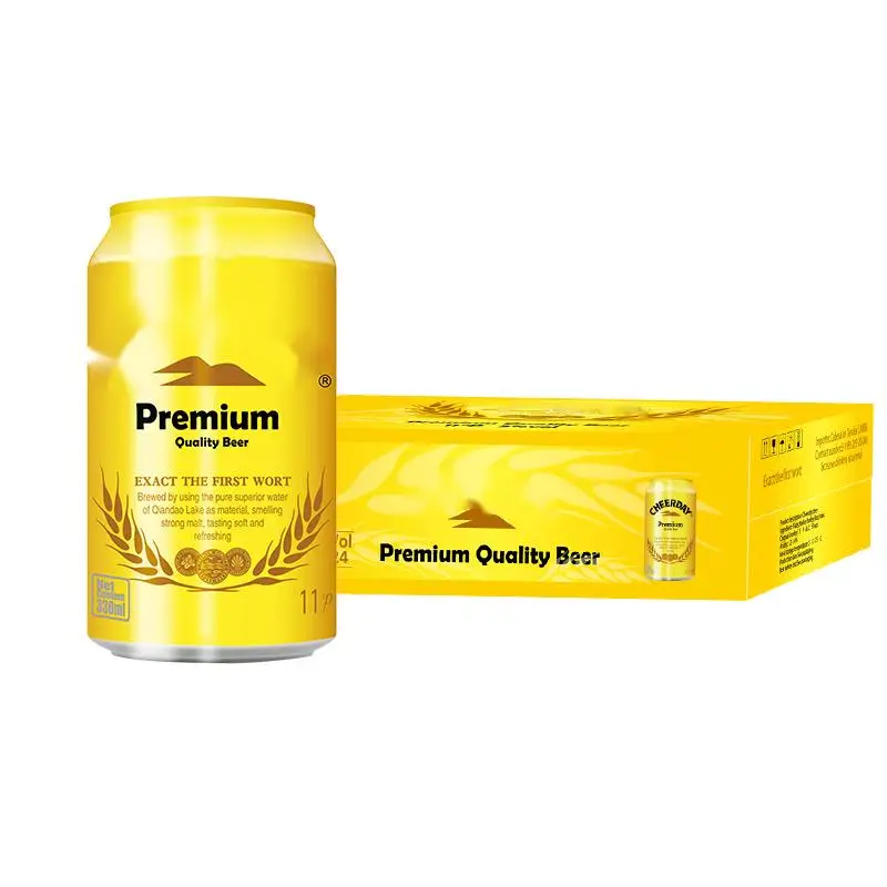 OEM 5% classic lager beer 330m Private label alcoholic beverages filling