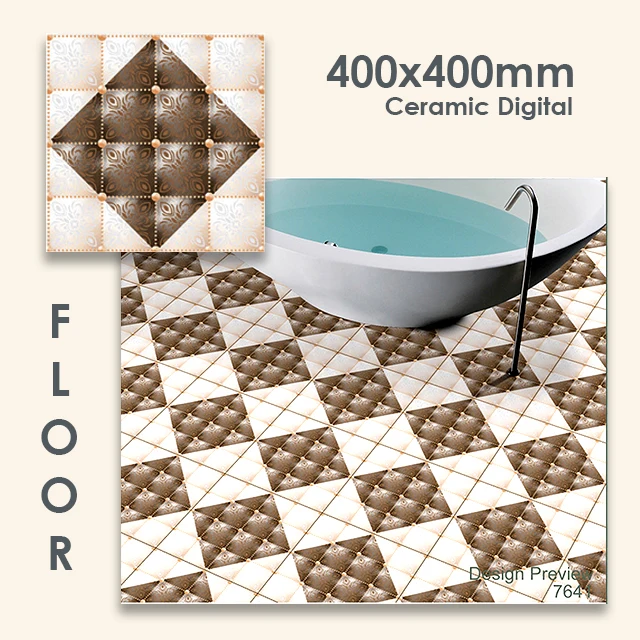 Ceramic Digital 400X400 mm Interior Glossy Rustic Matt Tiles Home Flooring 16x16 inch Floor Tile