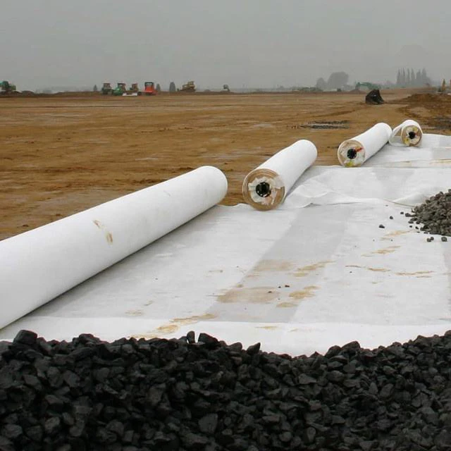 wholesale waterproofing geotextile membrane nonwoven fabric rolls 700gsm geotextile dam projectfor landslide