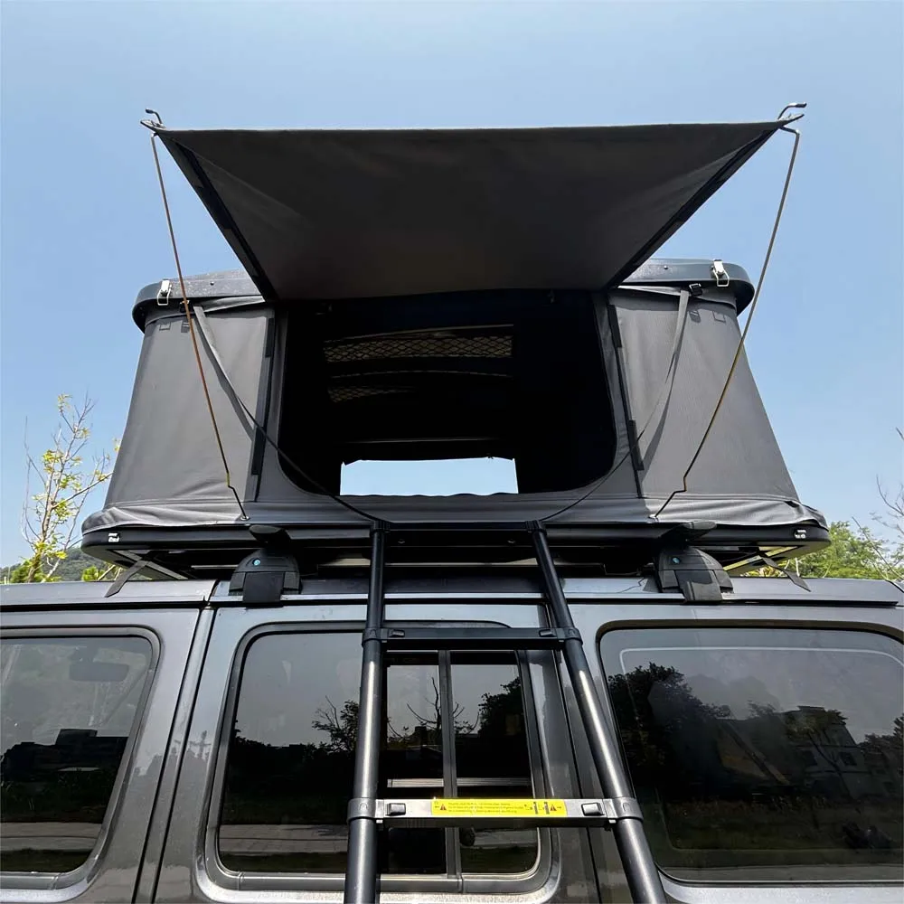 WILD CLOUD Outdoor ABS Hard Shell Big Space Straight Bracing Type Car Roof Top Tent Light Weight Car Roof Top Tent for SUV Jeep