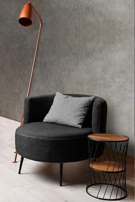 Black Modern Armchair Living Room Armchair Fauteuil Club Chair New