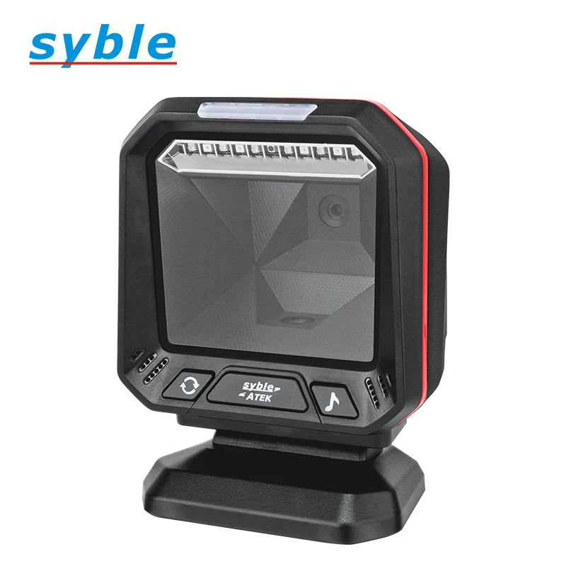 Widely Welcomed Portable Wired Usb 1D 2D Bar Qr Code Reader Omnidirectional Barcode Scanner Syble AK-9608H