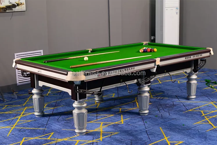 China Manufacturer Factory Price 9ft Billiard 8 Ball Slate Pool Table