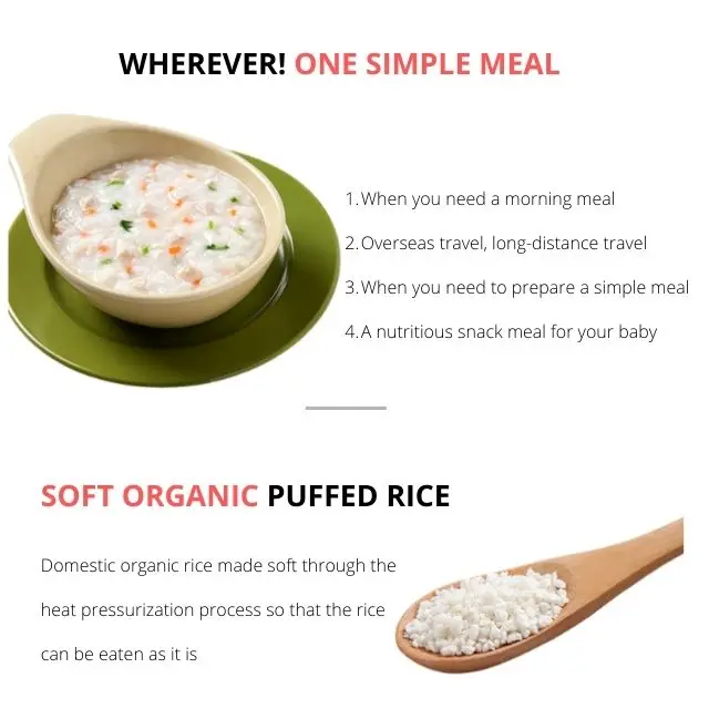 Factory New Arrival Custom Design Easy Food in 3 minutes  Spicy Tuna Porridge made in Korea For kids