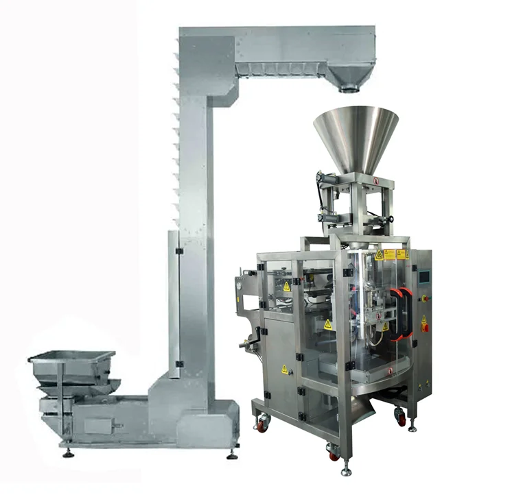 Most Popular Automatic Vffs Packaging Machine for Rice Sugar Salt Granule Animal Feed Packaging Machine for Sale