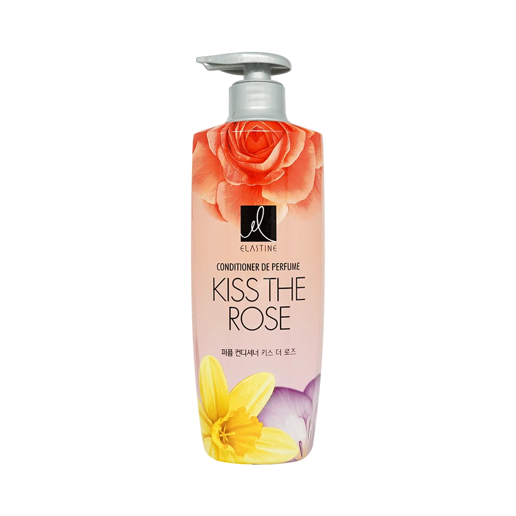 ELASTINE Perfume Shampoo 600ml, Conditioner 600ml, Kiss The Rose, Love Me, Pure Breeze Made In Korea