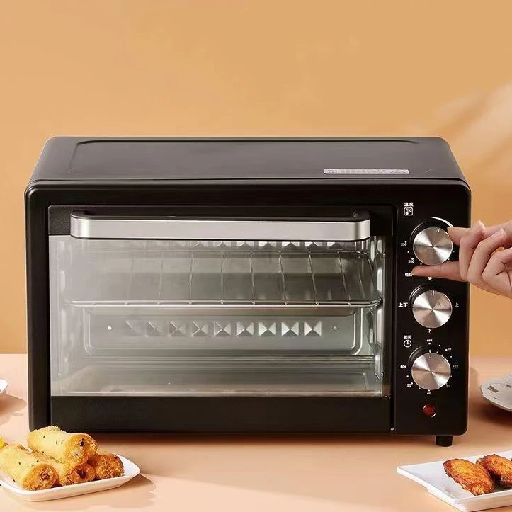 New 48L Multi-Function Electric Ovens Household Bakery Toaster Pizza Kitchen Appliances Timing Baking Electric Oven for Baking