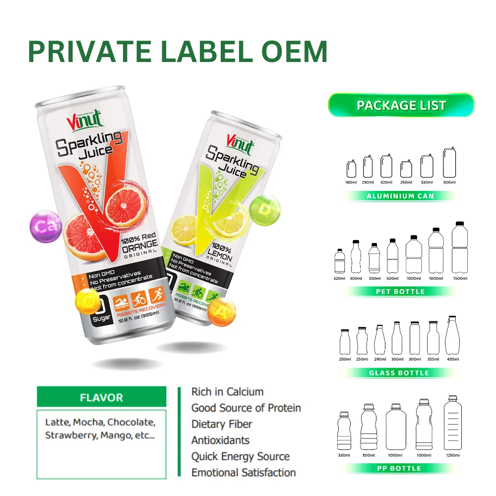 330 мл винут консервированная газированная вода Черника и гранат Лидер продаж частная торговая марка сертификат OEM BRC Халяль