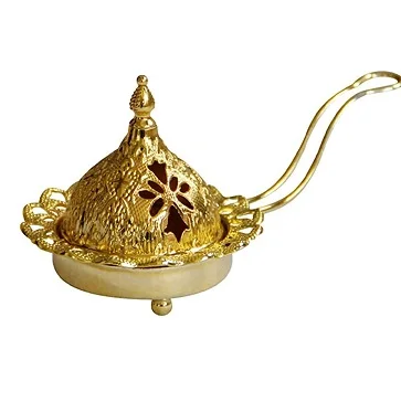 Metal Mubkhar Incense Burner Oud Bakhoor Jar Glass Burner Luxury Arabic Incense Burner