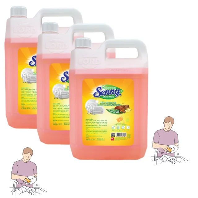 Dishwashing Liquid Senny Cinnamon 9.36kg  Free Sample Vilaco Brand For Kitchen Made In Vietnam Manufacturer