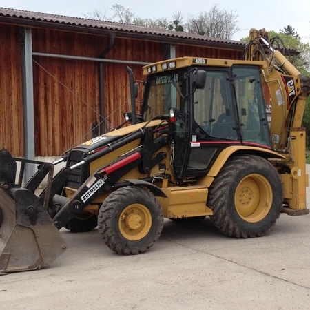 Купить дешевый экскаватор-погрузчик б/у гусеница cat 416e 420e 420f 430f трактор с экскаватором и фронтальным погрузчиком