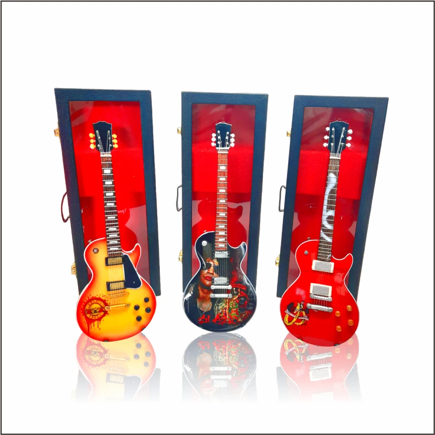 Mini Guitar Replica Famous Band in the World with GNR Tribute Merchandise