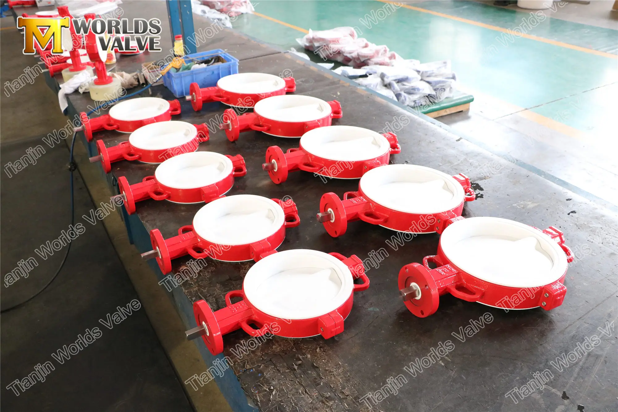 split bodies wafer type ptfe pfa lined pn10 pn16 150 butterfly valve