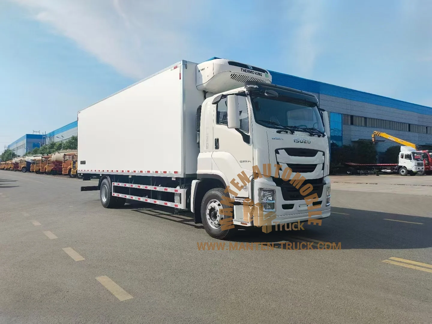 Made-in-China Freezer food transport vehicle eutectic refrigerated truck 12 v compressor freezer truck for sale