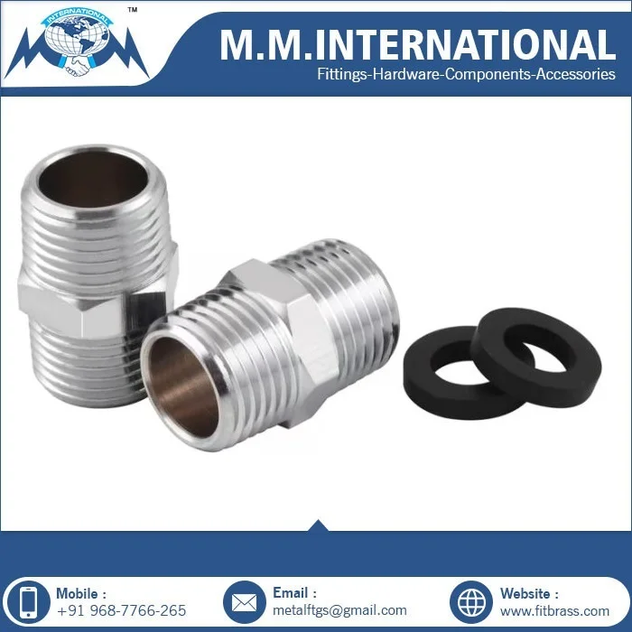 New Technology Brass Extension Nipple for Hydraulic Pipe Fitting Available at Wholesale Price from Indian Supplier